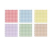 120PCS Grid Paper Napkins - 6 Gridr Disposable Hand Towels for Bathroom, Dinner, Picnic, Wedding | 6.5"x6.5" | Disposable Napkins for Daily Use,Family Gatherings