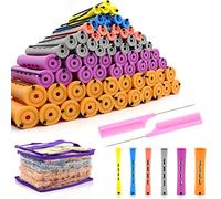 120Pcs Hair Perm Rods Set, 6 Sizes Plastic Hair Cold Wave Rods, Heatless Perming Rods Hair Curlers Rollers with Pintail Comb for Long Short Straight Curly Natural Hair DIY Hairdressing Styling Tools
