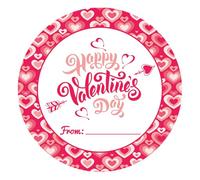 120pcs Happy Valentine's Day Stickers, Self-Adhesive 2 Inch Gift Tag Stickers Valentines Day Present Name Labels for Gifts Envelope Cards Boxes Decor(from Style)
