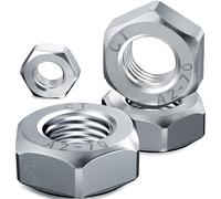 120PCS Hex Nuts M8, HOLMOL 304 Stainless Steel Nuts, DIN 934 Hexagon Nut, 8mm Stainless Steel Hex Full Nut for Lock Washers, Bolts and Screws