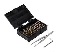 120pcs Hot Stamping Type for 2x3x15mm Brass Characters Thermal Transfer Printing Font Batch Coder