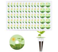 120pcs Hydroponic Plant Labels, 1.57 Inch PVC Round Plant Grow Basket Labels for Seedlings Self-Adhesive Hydroponic Pod Plant Grow Stickers Hydroponic Garden Accessories for Plant Growth