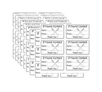 120pcs If Found Contact Info Sticker 2x3 Inch-Lost Kayak and Canoe Paddle Contact Vinyl Decal Lost and Found Sticker