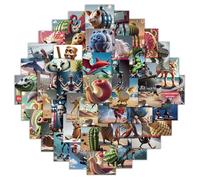 120PCS Italian Brainrot Stickers Tralalero Tralala, MEOAlBkey Tung Tung Tung Sahur Viral Meme Stickers for Adults & Kids Waterproof for Laptop, Bottle Skateboard Customization Gift