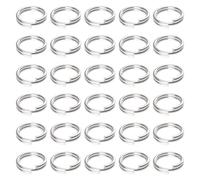 120pcs Keyring Rings,8mm Stainless Steel Key Ring Key Chain Rings Split Jump Rings for Jewelry Making Metal Open Jump Rings Connectors Split Rings Attachment for Car Keys Craft Making