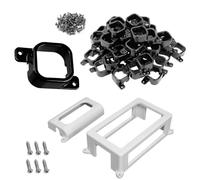 120Pcs Light Mounting Clips Kit Fit for Govee H706 H806 Pro Lights, Black | Complete Kit For Govee Pro Permanent Outdoor Lights, Include Light Clips, Light Controller Bracket, Power Bracket & Screws