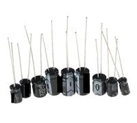 120pcs/lot 0.22uF~470uF 12Values Aluminum Electrolytic Capacitor Set Pack, 16V-50V electrolytic capacitors assortment set(0.22uF-470uF)