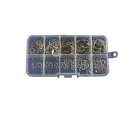 120PCS/Lot 304 Stainless Steel E-Clip open split washer 4mm E-type Circlip Buckle Snap Retaining Washer With box