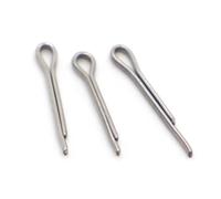 120pcs M3-M6 U Shape Type Spring Cotter Hair Pin Steel Pins Split Clamp Open Elastic Stainless for Hitch Pin Lock Systems(M3,10mm)