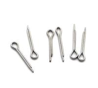 120pcs M3-M8 304 Stainless Steel U Shape Type Spring Cotter Hair Pin Split Clamp Tractor Open Elastic Clip for Trucks(M6,20mm)