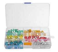 120Pcs Mini Auto Blade Fuses Kit Assorted Car Fuse Replacement Set 5 10 15 20 25 30 Amp With 1 Fuse Puller for Motorcycle SUV