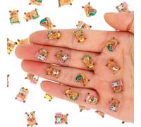 120pcs Mini Capybara Decor, Resin Tiny Capybara Dollhouse Miniatures Resin Animals Miniature Animal Desktop for Dollhouse Micro Landscaping Decoration