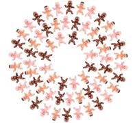 120pcs Mini Plastic Babies 1Inch Tiny Baby Figurines Dolls King Cake Babies