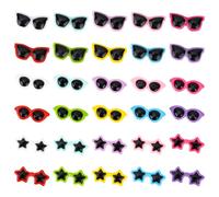 120pcs Mini Sunglasses for Crafts, Colorful Small Sunglasses Flatback Tiny Resin Decor DIY Phone Case Accessories for Hair Accessories Phone Case Scrapbooking Summer Charms Decor