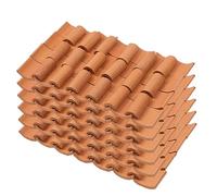 120Pcs Miniature Roof Tile Models Realistic Fake Roof Tiles for DIY House Props for Sand Table Scenery and Micro Landscape Building Accessories