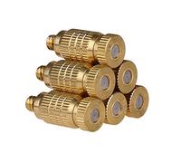120pcs Mister Nozzle for Outdoor Cooling System high Pressure Brass misting nozzles for humidification atomizing misting Sprayer Fog nozzles for Garden Landscaping dust Control Size 0 4mm