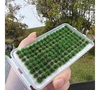 120pcs Model Grass, 5mm Static Grass Tufts Wild Grass Set Self Adhesive | for Woodland Scenics, Landscape Railroad, Train Scenery, War Gaming Terrain, DIY Landscape