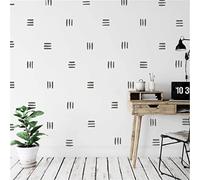 120pcs Modern Line Wall Stickers Boho Nursery Kids Living Room Scandinavian Home Décor Self-Adhesive Murals Vinyo DIY Gift YT5037 (Grey)