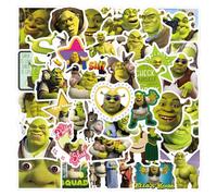 120PCS Monster Cartoon Vinyl Stickers - Shrek Team, Mixed Colorful Designs for Teens & Adults. Waterproof for Skateboards, Bikes, Water Bottles & Sports Gear.
