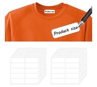 120pcs No-Iron Clothing Labels, Bigger Size Clothing Name Tags Sticker Write-on Self-Adhesive Fabric Labels for School Nursing Home Daycare Organizing (White)