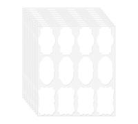 120PCS Paper Label Stickers with Fancy Shape Storage Box Labels for Homemade Items Essential Oil Bottles and Jars Jar and Bottle Labels