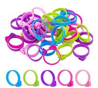 120Pcs Pastry Bag Ties, Silicone Icing Bag Ties, Decoration Piping Bag Ties for Pastry Baking Cookies, Reusable Baking Pastry Bag Ties for Cupcakes Cookies and Pastry Seal (Multicolor)