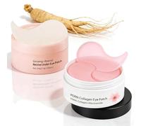 120PCS PDRN Collagen Eye Patches and Ginseng+Retinol Under Eye Gel Patches for Puffy Eyes