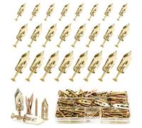 120Pcs Plasterboard Fixings & Wall Plugs, 3 Sizes Self Drilling Anchor Screws Kit, Heavy Duty Dry Wall Anchor Screw Set,No Drill and Holes in Wall for hanging pictures, mirrors, shelves, cabinets.