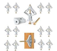 120pcs Plasterboard Wall Plugs and Screws Set Plasterboard fixings, Hollow Wall Fixings Plasterboard Wall Plugs, Screw And Wall Plug Set, Tube Plasterboards Screws, for Drywall Cavity