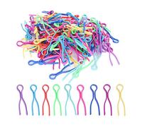 120Pcs Plastic Bobbin Thread Clamp Buddies Control Embroidery Supplies for Sewing Machine Spool Storage Random Color