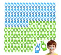 120pcs Plastic Foam Nose Stopper Clips for Accident or Emergencies for Kids and Adults (Blue, Green)