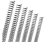 120pcs Plastic Spiral Binding Coils, 4:1 Pitch Spiral Binding Spines Binder Coils Spiral Binding Wire for Coil Binding Machine (1/4", 5/16", 3/8", 1/2", 5/8", 3/4", Black)