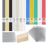 120pcs Plastic Welding Rods Set for Strong ABS PP PU Bonding with Reinforcement Mesh - Multi-Color Kit for Car Bumper Boat Repair 9.8 Inch