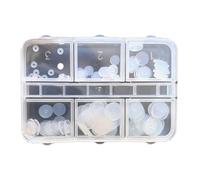 120Pcs Practical Piercing Jewelry Pad Compact Silicone Eye Discs In A Portable Case For Students And Professional And Traveling