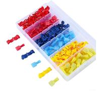 120pcs Quick Splice T Tap Wire Connector Kit for - Crimp Terminal Block for Secure Cable Connections, No Stripping Needed, Color-Coded Sizes
