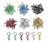 120Pcs RC Car Body Clip Pins R Shell Buckles for RC Car Parts Truck Buggy Crawler Short Course