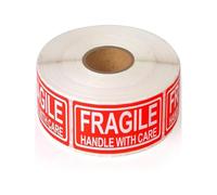 120Pcs Removable Fragile Warning Labels 3x1Inch Adhesive Stickers for Warehouse Logistics Boxes Paper Labels
