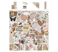 120pcs Retro Aesthetic Stickers, Diary Stickers, Waterproof Scrapbook Stickers, DIY Decorative Stickers, Suitable for Diaries and Scrapbooks