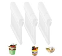 120Pcs Reusable Clear Mini Dessert Spoons, 10cm Plastic Ice Cream Spoons, Small Teaspoons for Dessert, Cake, Pudding, Mousse, for Parties and Daily Use