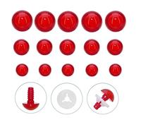 120Pcs Safety Eyes and Secure Washers for Amigurumi Crochet - Thalinfayi 10/15/20mm Red Safety Eyes Crochet Craft Eyes for DIY Making or Replace of Amigurumi, Crafts, Crochet Doll Supplies
