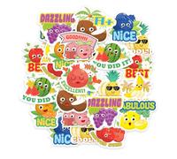 120PCS Scratch and Sniff Stickers for Teens Large Scented Fruits Stickers
