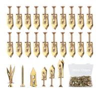 120pcs Self Drilling Anchor Screws Kit,3 Sizes Heavy Duty Plasterboard Fixings Self Tapping Screws, Dry Wall Anchor Screw Set,Upgraded Zinc Plated Steel Fasteners No Drill Needed For Wall Hanging