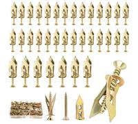 120pcs Self Drilling Anchor Screws Kit, Drywall Anchors and Wall Plugs Set, Plasterboard Fixings, Self Tapping Screws for Furniture Wall Anchoring, Hollow Wall Cavity Fixing Expansion Fasteners