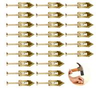 120Pcs Self Drilling Drywall Anchors and Screws Kit, Heavy Duty Self Drilling Anchor Screws with 60 Metal Anchors and 60 Sheetrock Screws, No Drill Needed Drywall Fixings for TV Shelf Cabinet