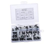 120pcs/set LARGE FLANGE OPEN ALUMINIUM POP RIVETS WIDE BLIND RIVET LENGTH