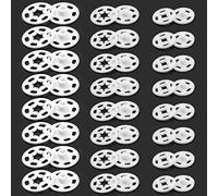 120PCS Sew On Snap Fasteners, Invisible DIY Clothes Buttons Shirt Sew-on Buttons Plastic Press Buttons for DIY Crafts Sewing Clothing, 12 mm, 15 mm, 21 mm (White)