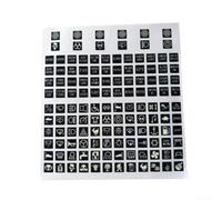 120Pcs Sheet Rocker Switch Luminous Stickers for Car Night Safety Luminous Decals Circuit Panel Label Glow in The Dark Accessories