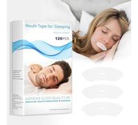 120Pcs Sleep Mouth Tape, Mouth Tape for Sleeping Women, Breathe Stop Snoring Aids for Men Strips, Improve Snoring Sleep Tape Mouth Breathing Aid, Comfortable Sleep Tape with Gentle Adhesion