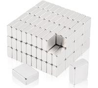 120Pcs Small Bar Magnets, 5x4x2MM Mini Tiny Rectangular Magnet Rare Earth Magnets Strong, Refrigerator Neodymium Bar Magnet for Crafts, Fridge, Whiteboard, Office, Dry Erase Board