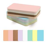 120Pcs Small Blank Paper Message Note Business Cards, 3.5x2'' Mini Index Cards for Gift, 8 Colors Blank Vocabulary Word Flash Study Cards Double Sided, Colored Notecards Unlined